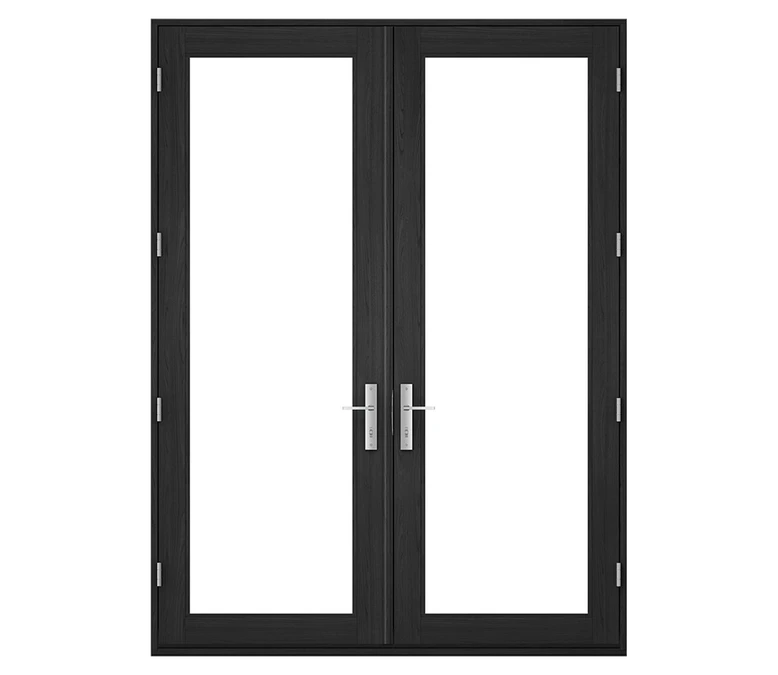 Pella Reserve Contemporary Wood Hinged Patio Door in Port St Lucie